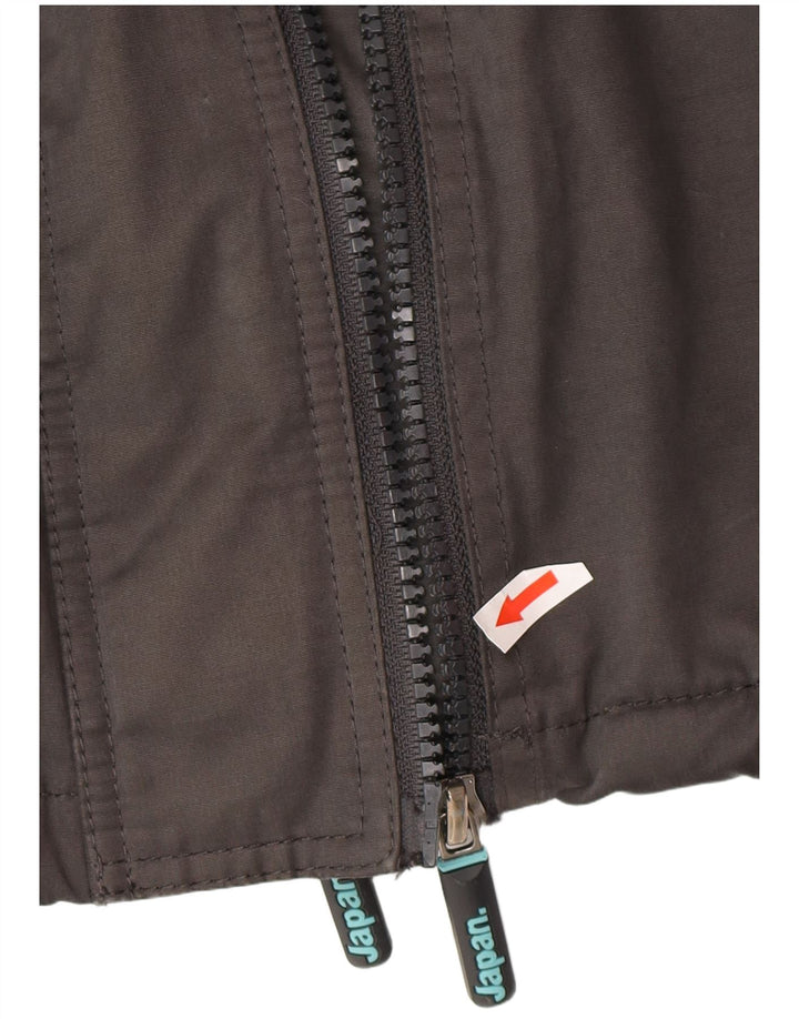 Superdry Herren The Windcheater Kapuzen-Windjacke UK 42 XL Grau