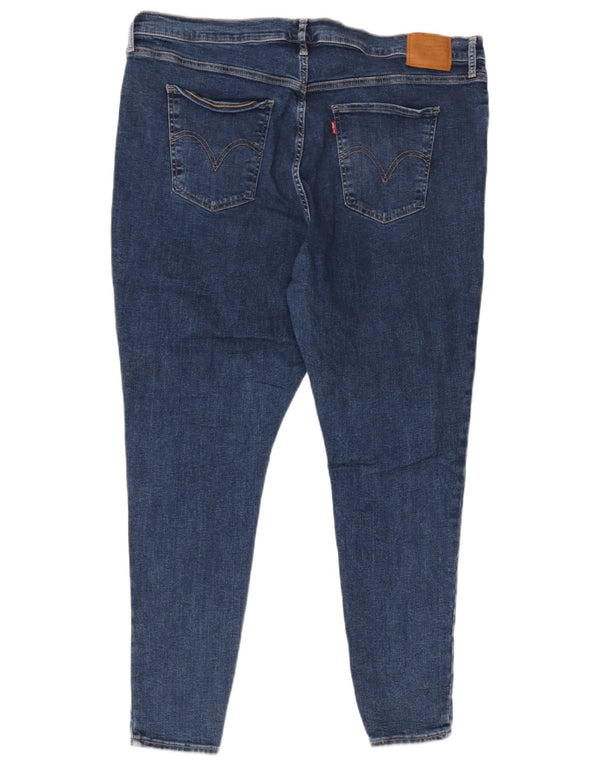 Levi's Damen Mile High Super Skinny Jeans US 22 3XL W42 L30 Blaue Baumwolle