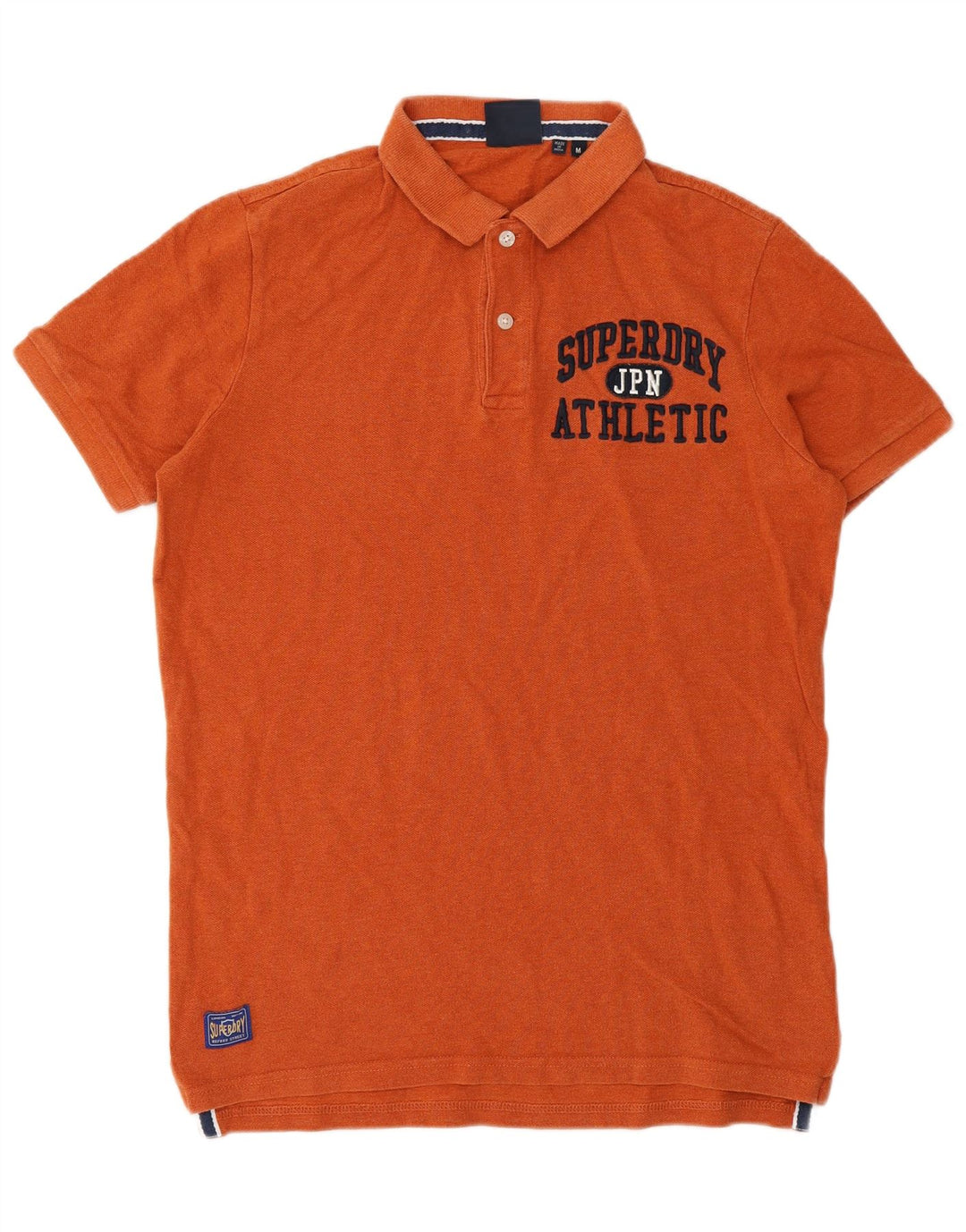 Superdry Herren-Poloshirt aus mitteloranger Baumwolle mit Grafik