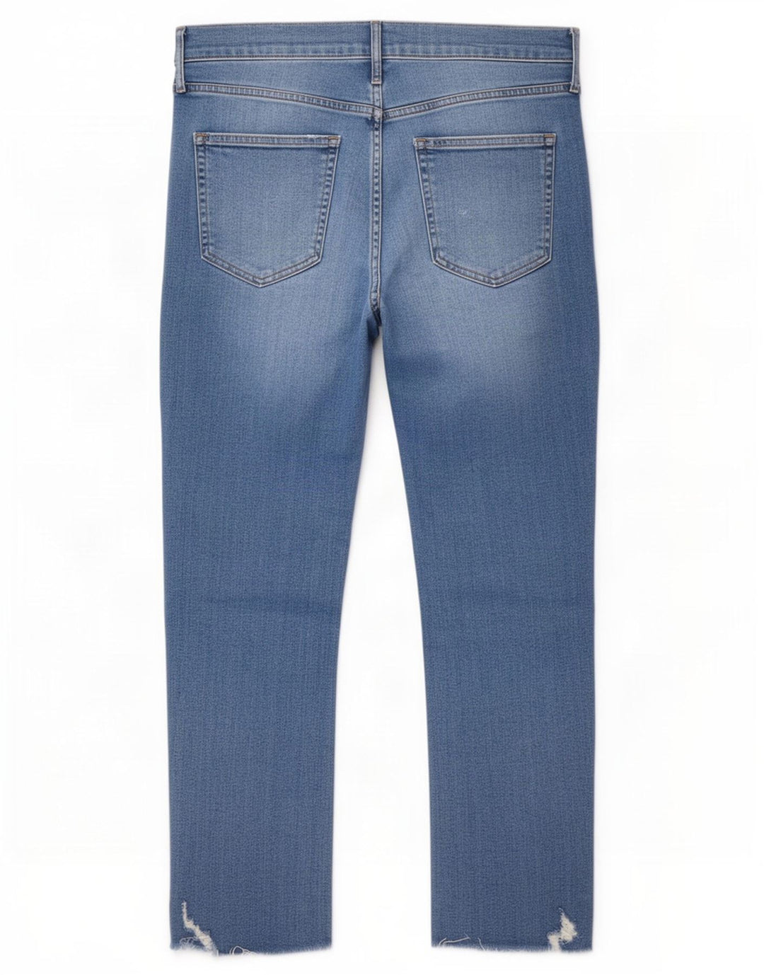 Gap Damen Cigarette Crop Distressed Slim Jeans W32 L26 Blau