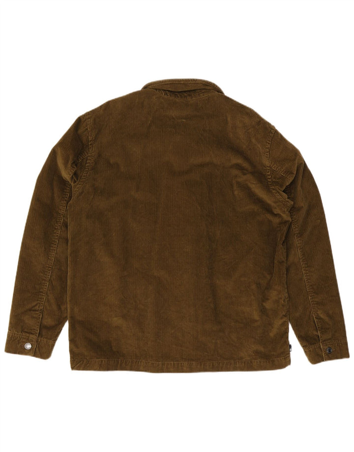Timberland Herren Cordjacke UK 40 Large Khaki Baumwolle