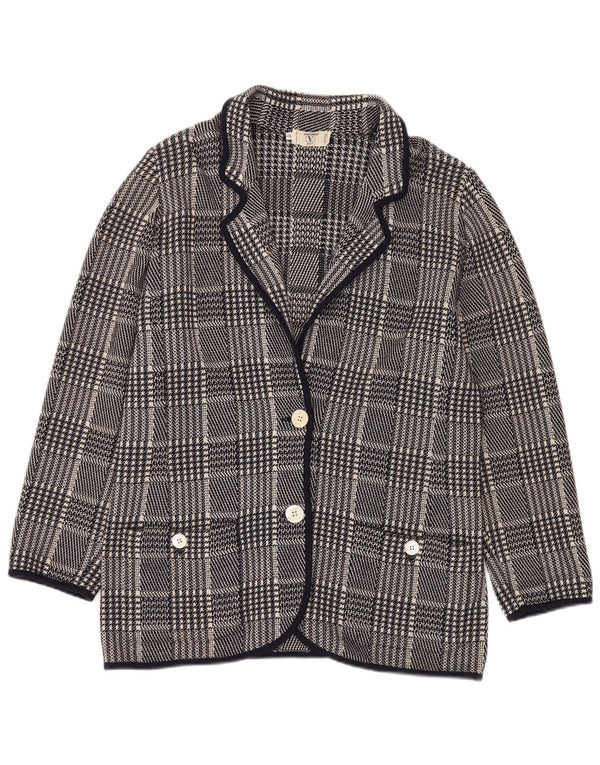 VALENTINO Damen Miss V Blazer Jacke IT 48 XL Marineblauer Hahnentritt