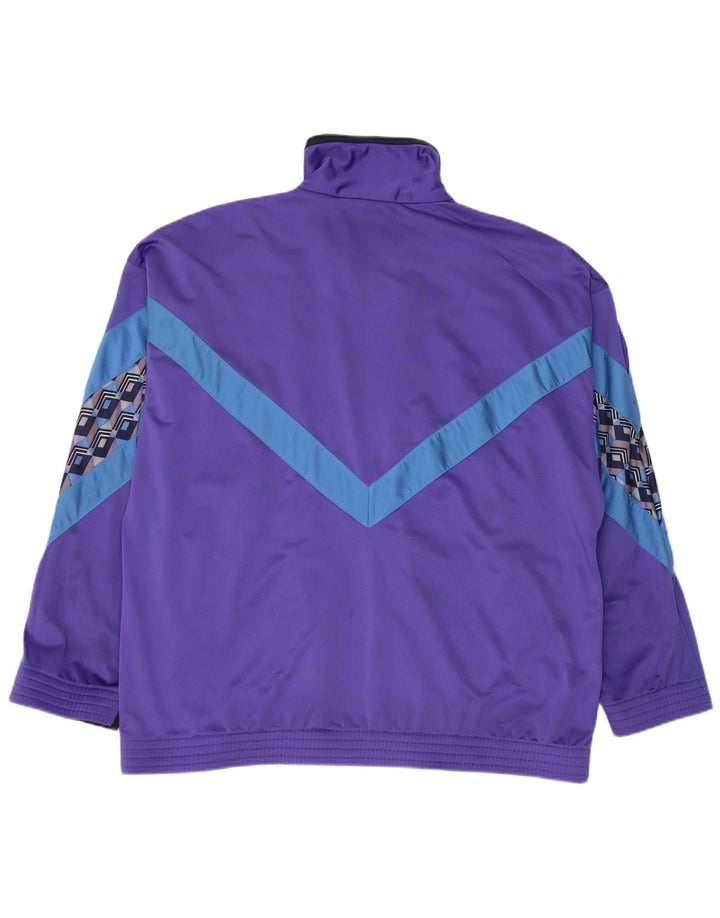 Lotto Herren-Trainingsanzug-Oberteil, Jacke, XL, Lila, Farbblock