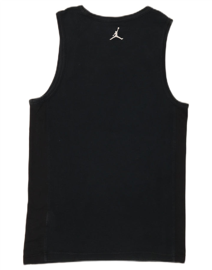 Jordan Herren Dri Fit Weste Top Small Schwarz Baumwolle