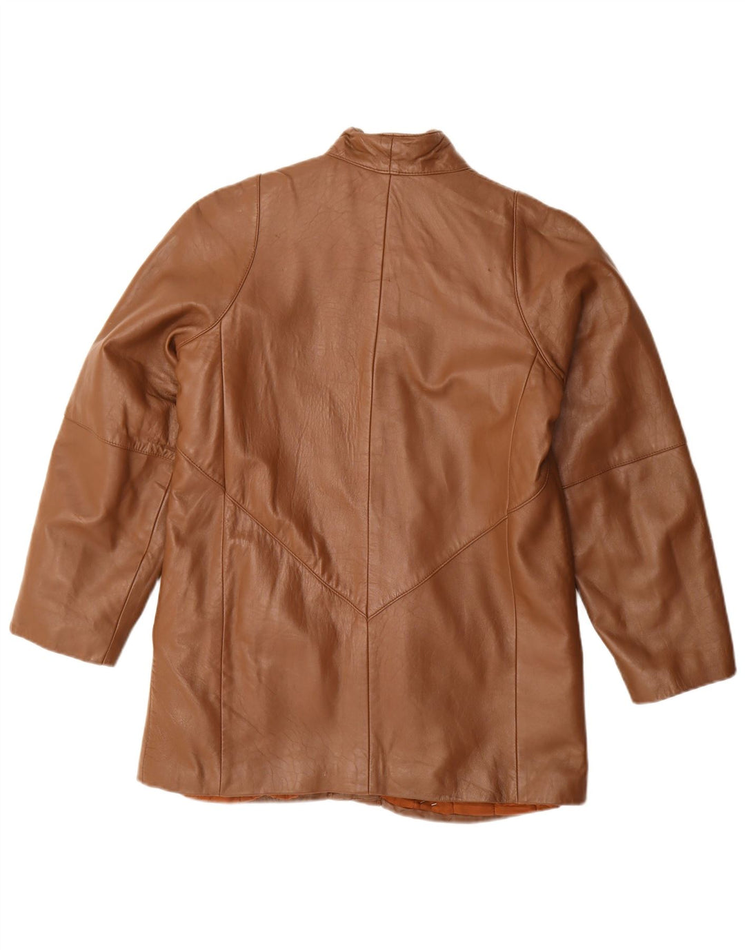 Vintage Damen Lederjacke IT 42 Mittelbraunes Leder