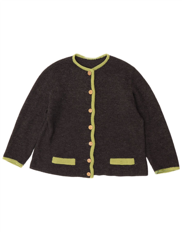 Dralon Damen Strickjacke IT 44 Mittelgrau
