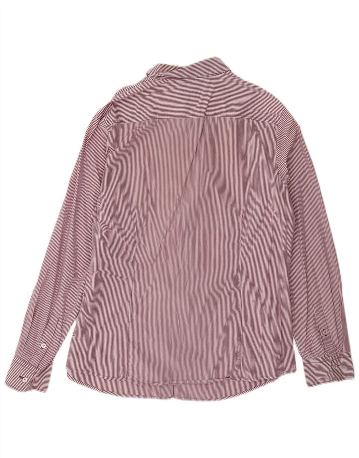 Max Mara Womens Weekend Shirt UK 16 Große rosa Nadelstreifen
