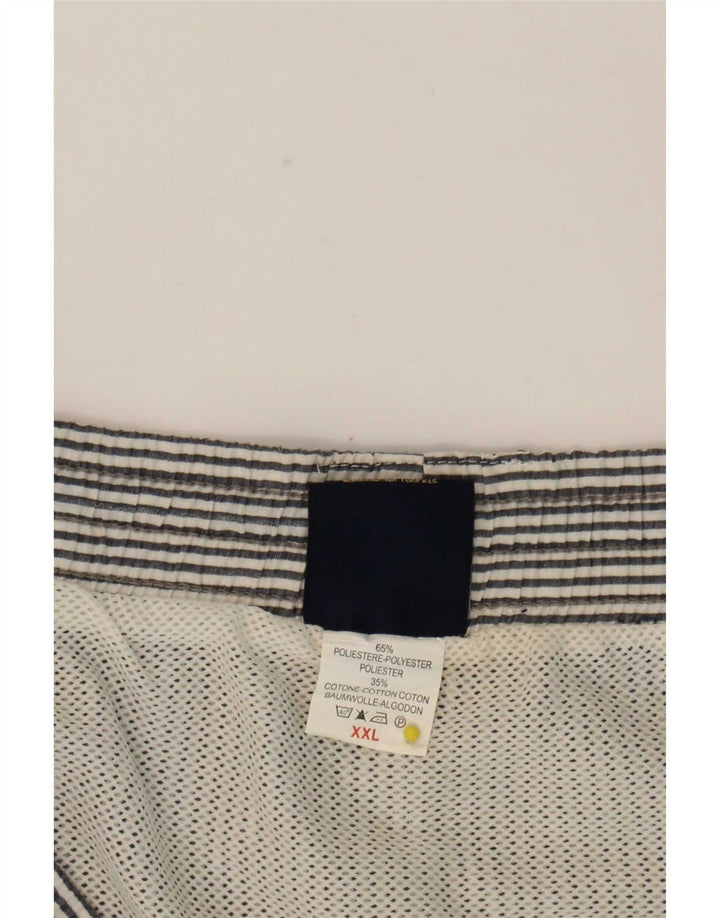 Nautica Herren-Badeshorts 2XL, blaues Nadelstreifen-Polyester