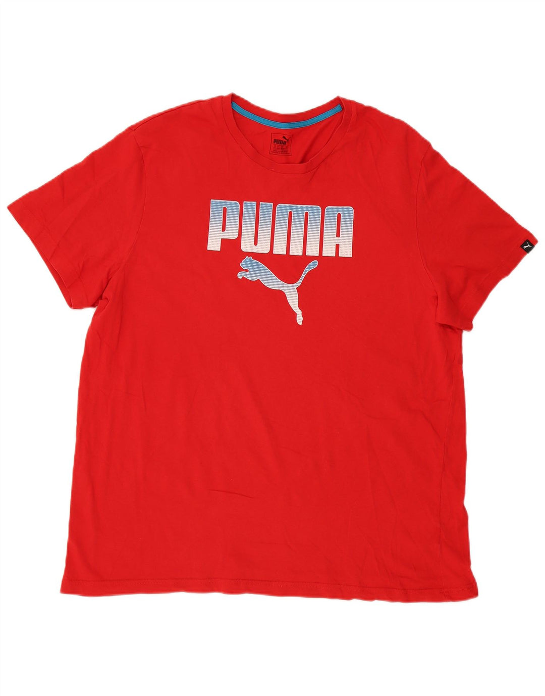Puma Herren Grafik T-Shirt Top 2XL Rot