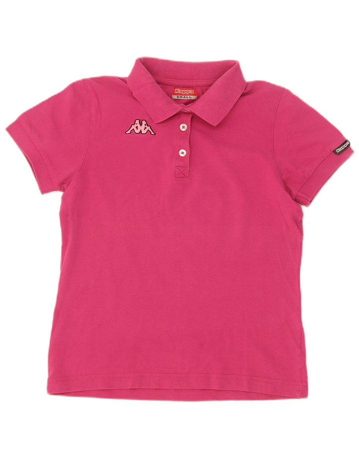 Kappa Damen Poloshirt UK 10 Small Pink