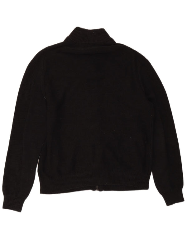 Guess Herren-Cardigan mit durchgehendem Reißverschluss, UK 40, mittelschwarz, Baumwolle