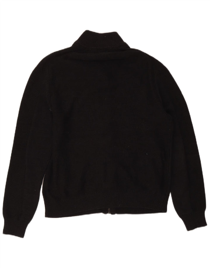 Guess Herren-Cardigan mit durchgehendem Reißverschluss, UK 40, mittelschwarz, Baumwolle