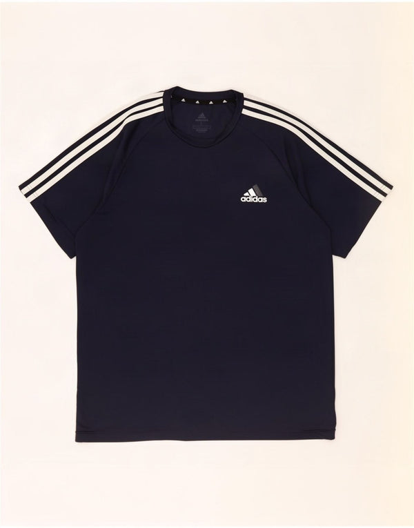 Adidas Herren Aeroready T-Shirt Top Large Marineblau