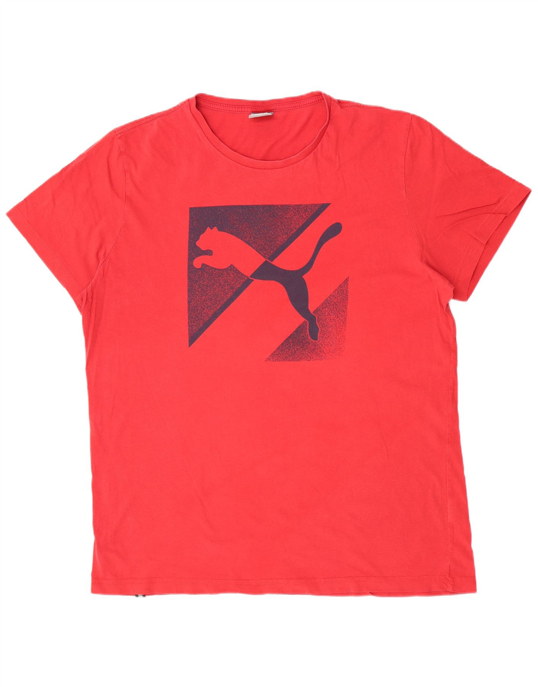 Puma Herren Regular Graphic T-Shirt Top XL Rot Baumwolle