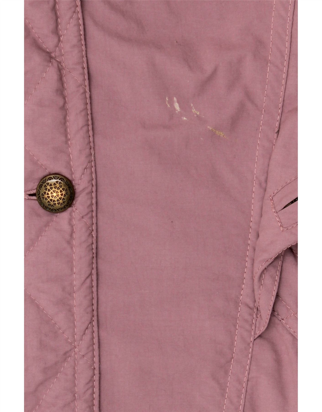 VINTAGE Damen-Windbreaker-Mantel mit Kapuze, EU 42, groß, lila, Polyester