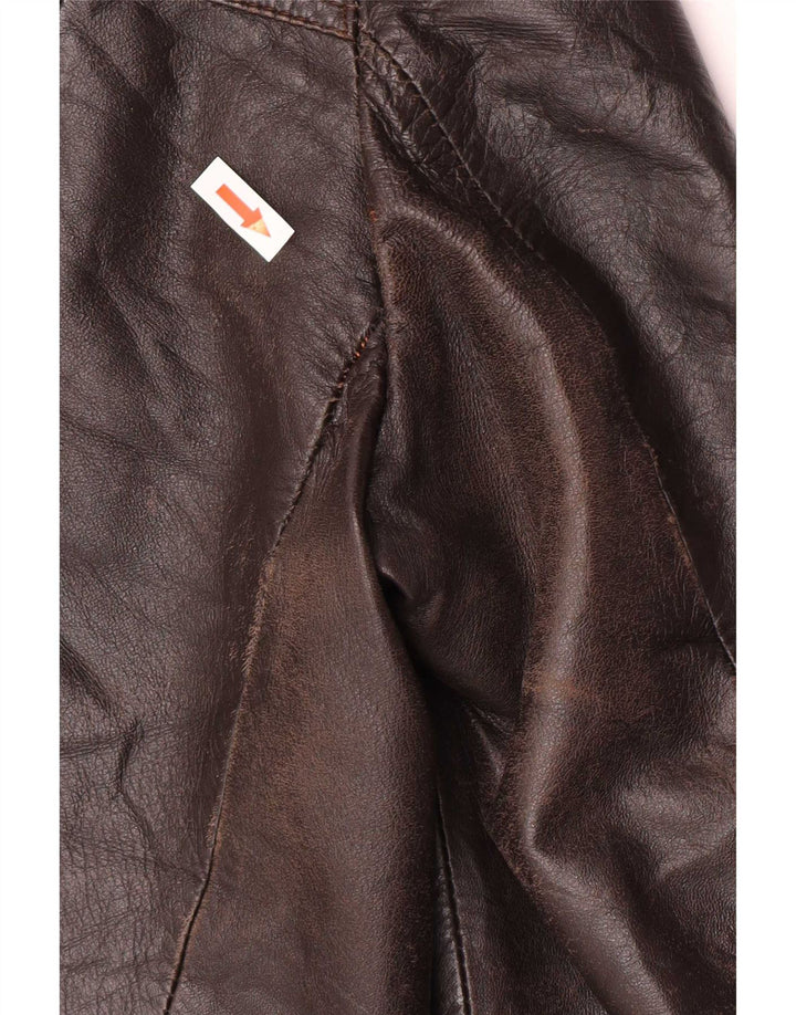 Vintage Herren Lederjacke UK 40 Large Braun