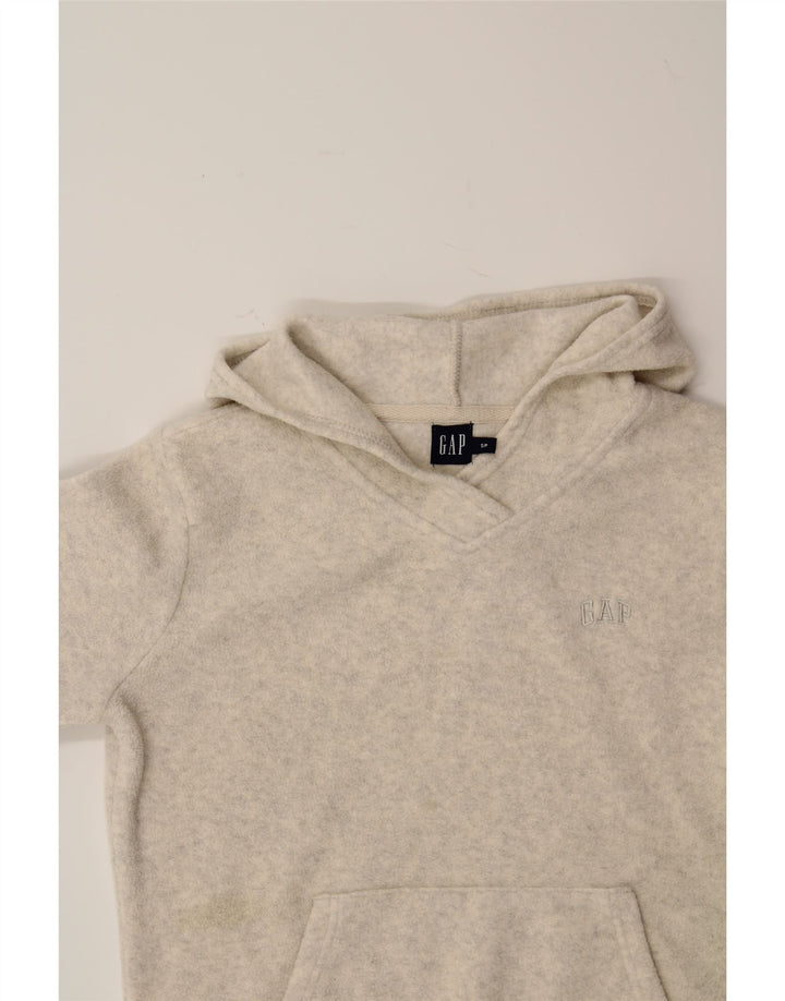 GAP Womens Oversized Hooded Fleece Jumper UK 10 Small Grey Polyester Vintage Gap and Second-Hand Gap from Messina Hembry 