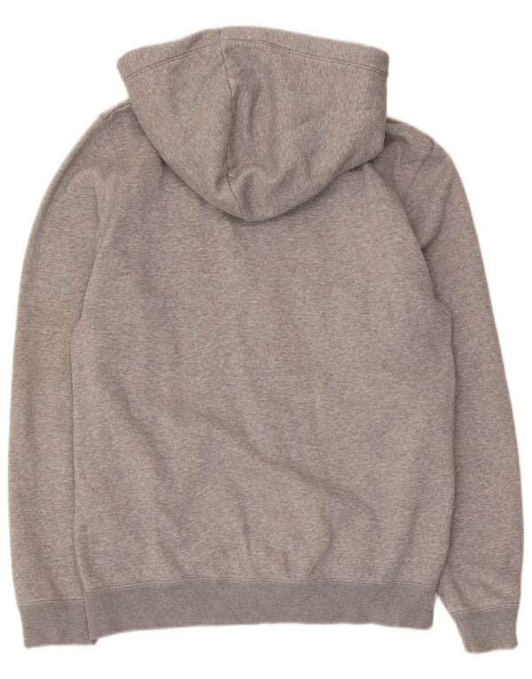 Jack Wills Herren-Kapuzenpullover mit Reißverschluss, mittelgrau gesprenkelte Baumwolle