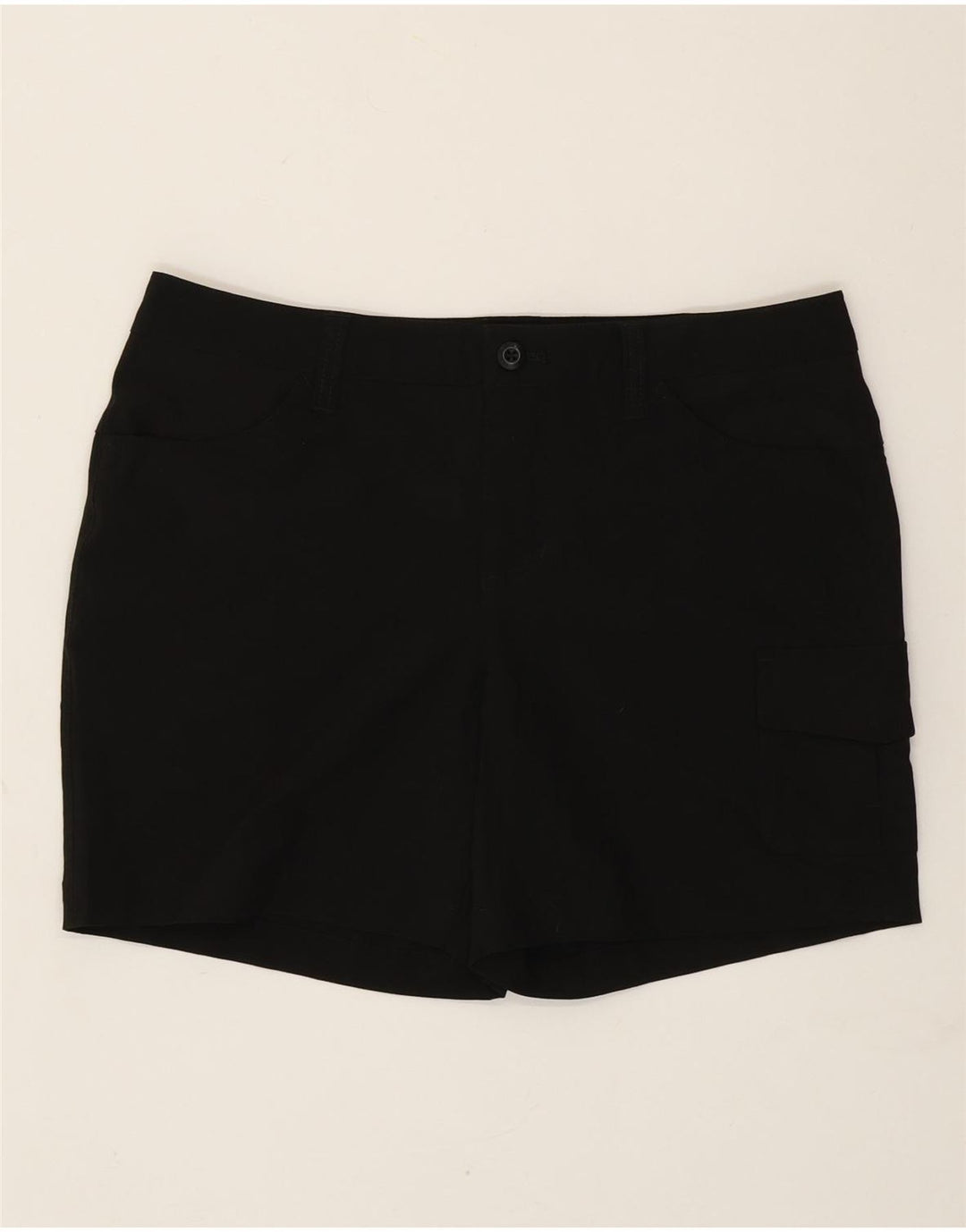 Eddie Bauer Damen Cargoshorts US 8 Medium W30 Schwarz Polyester