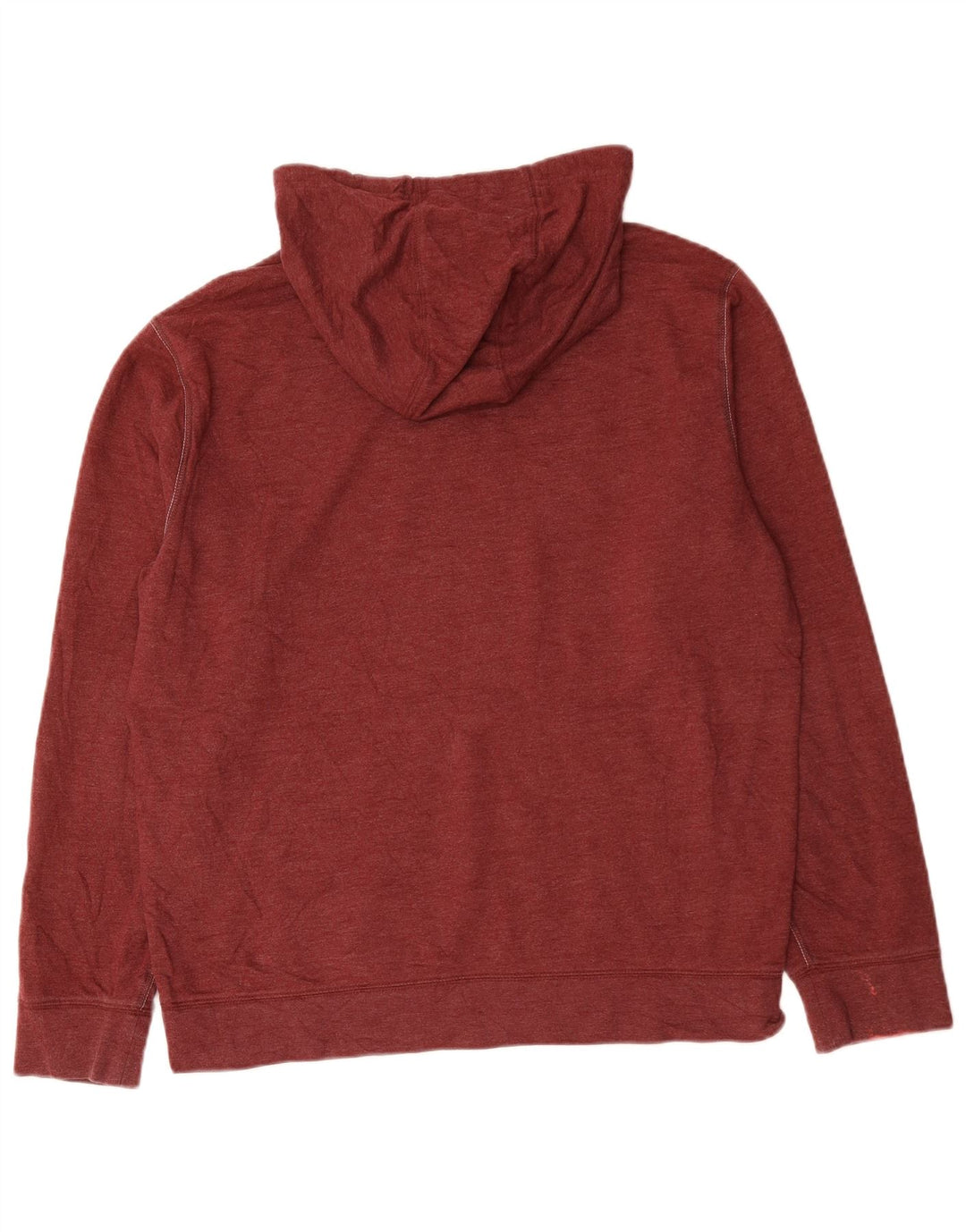 EDDIE BAUER Herren-Kapuzenpullover, mittlere Burgunder-Baumwolle