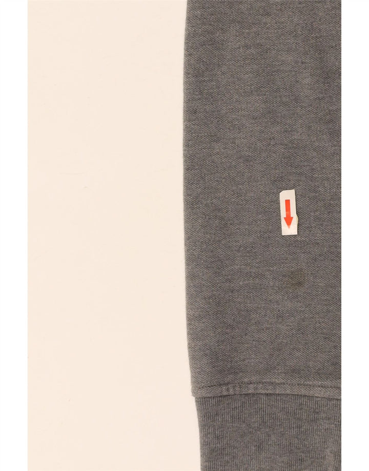 LACOSTE Herren-Trainingsanzug, Oberjacke, Größe 7 2XL, graue Baumwolle