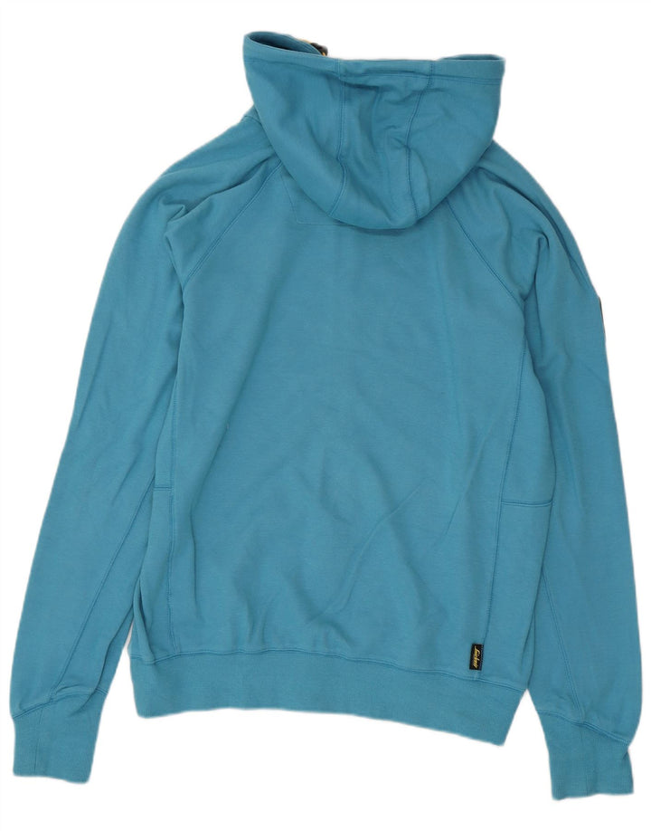 Snickers Herren-Kapuzenpullover mit grafischem Reißverschluss, mittelblaue Baumwolle