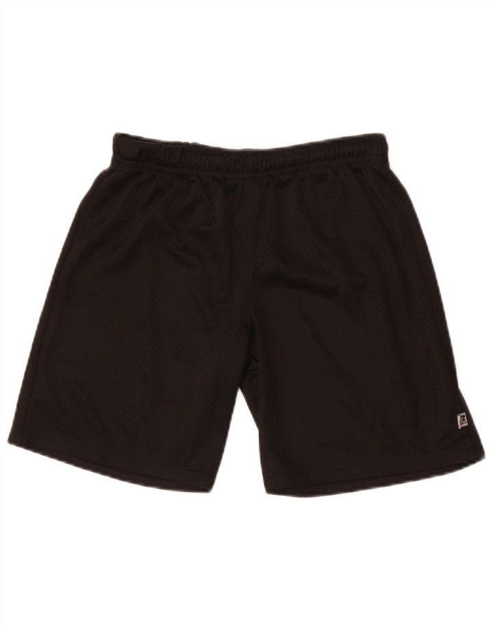 Russell Athletic Sportshorts für Jungen, 10–11 Jahre, mittelgroß, schwarzes Polyester