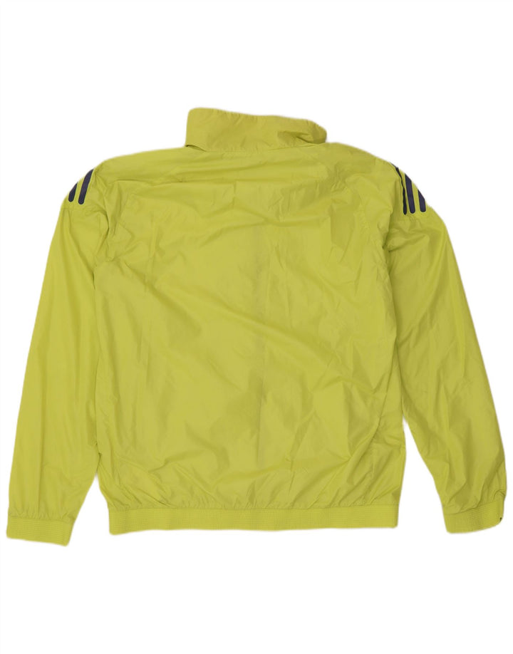ADIDAS Mens Tracksuit Top Jacket Medium Yellow Nylon