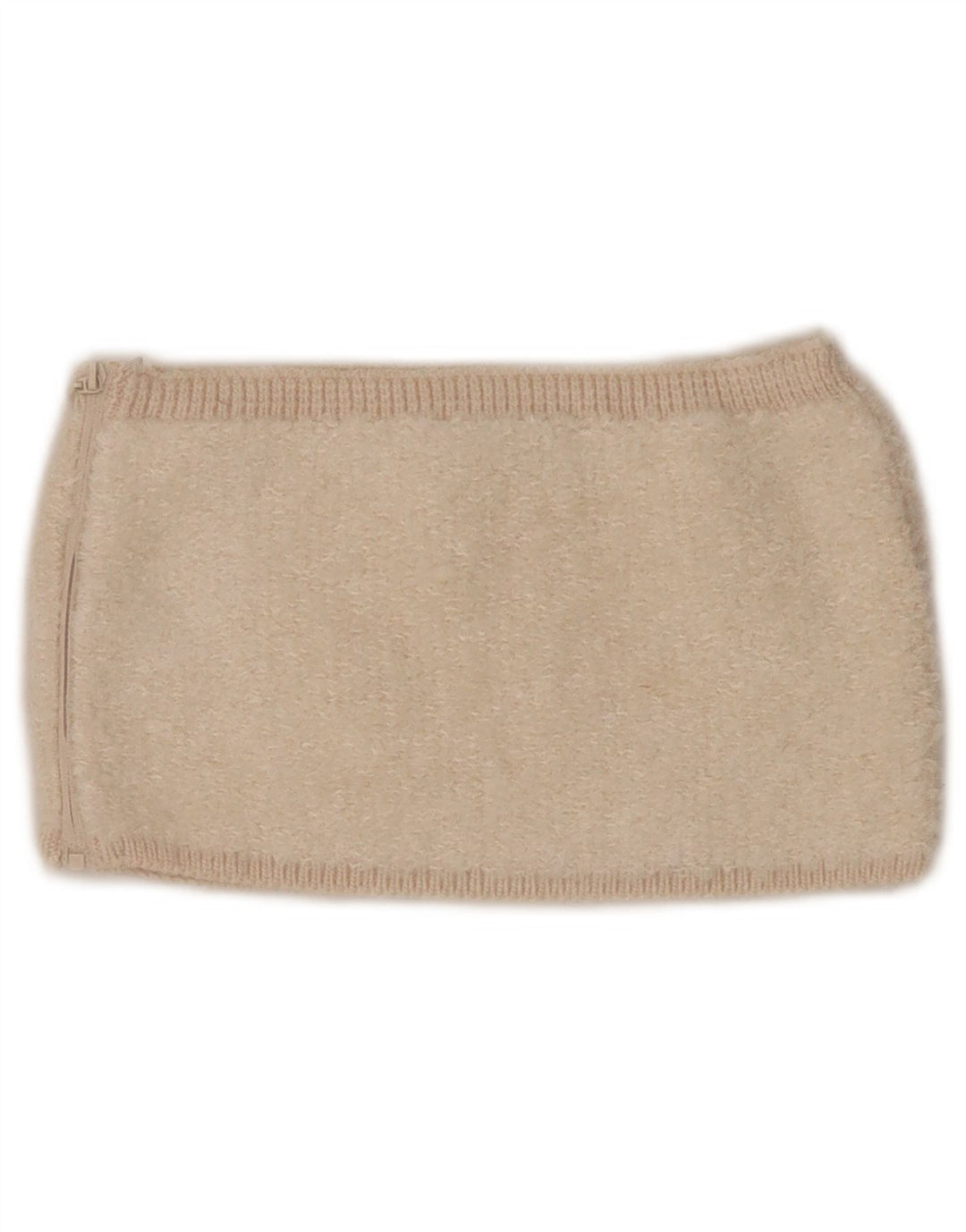 Zara Damen Strick-Crop-Top UK 8 Small Beige Acryl