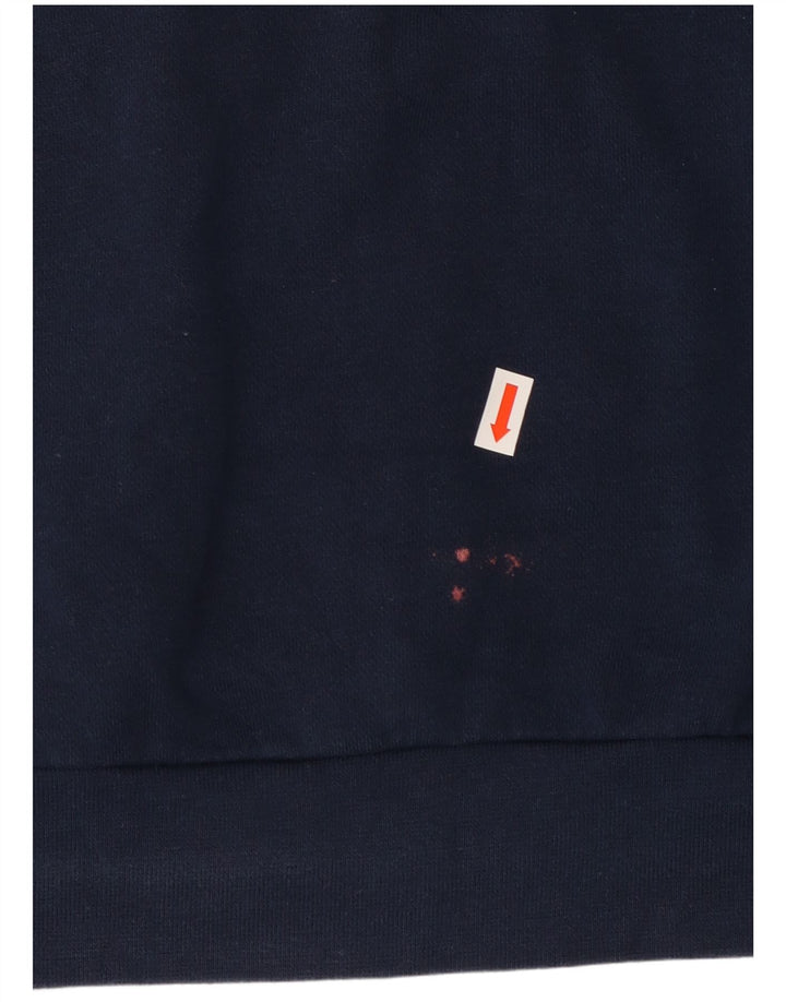 Adidas Herren-Kapuzenpullover mit Reißverschluss, groß, marineblau, Baumwolle