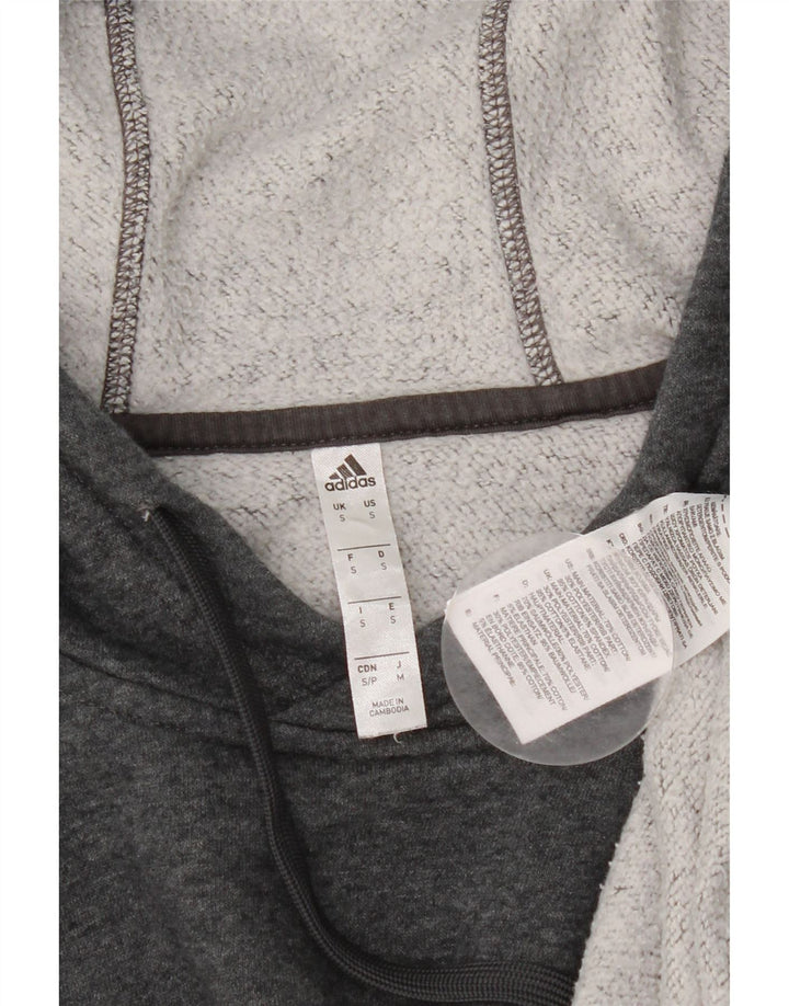 Adidas Herren Kapuzenpullover, Größe S, Grau, Baumwolle