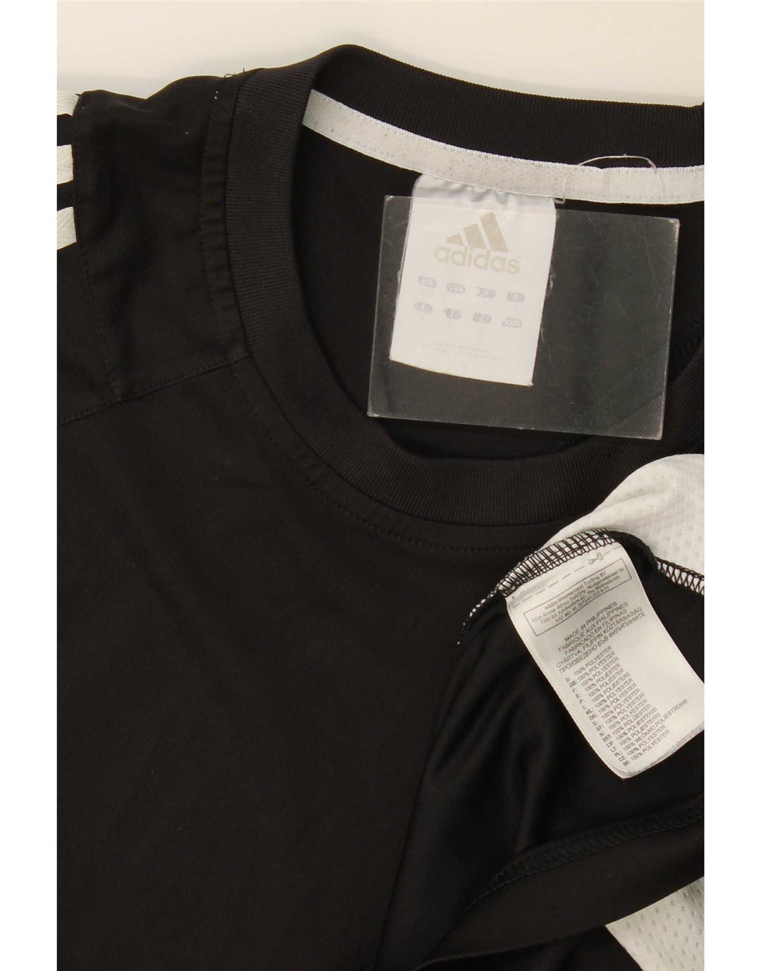 Adidas Herren T-Shirt Top Medium Schwarz Colourblock Polyester