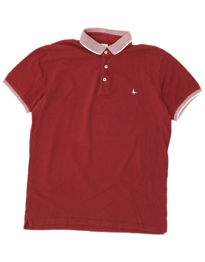 JACK WILLS Herren Rugby-Poloshirt Medium Burgund