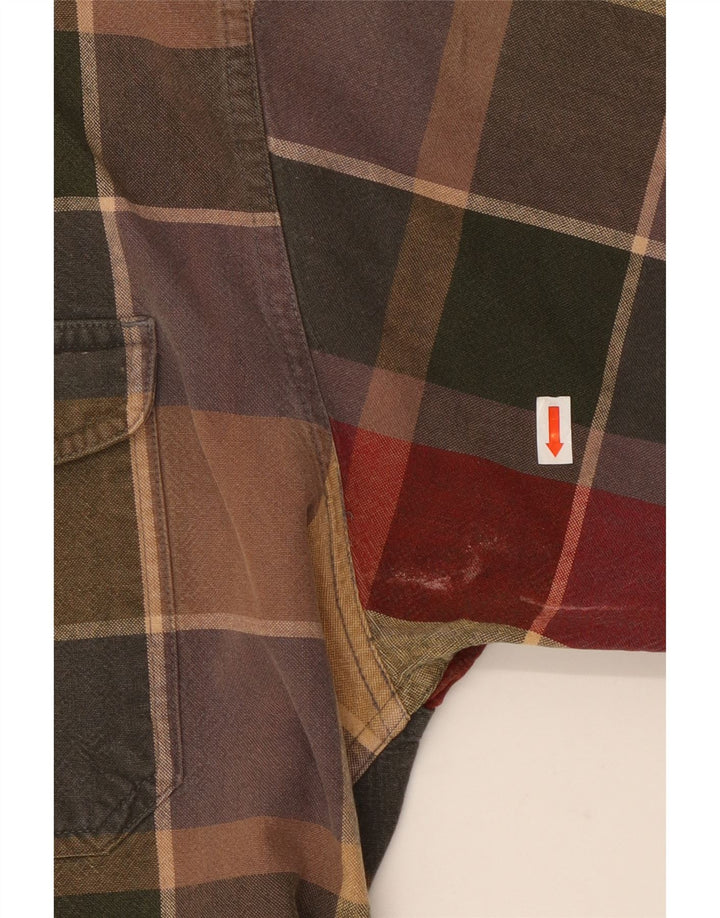 EDDIE BAUER Herren-Hemd mit normaler Passform, XL, mehrfarbig, kariert, Baumwolle