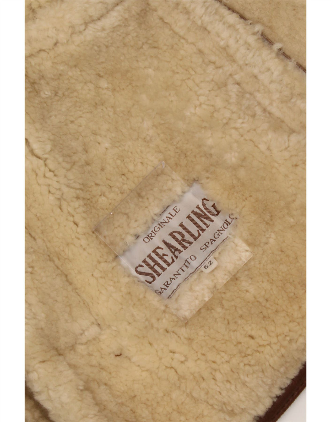 VINTAGE Herren Shearling Jacke IT 52 XL Braunes Shearling