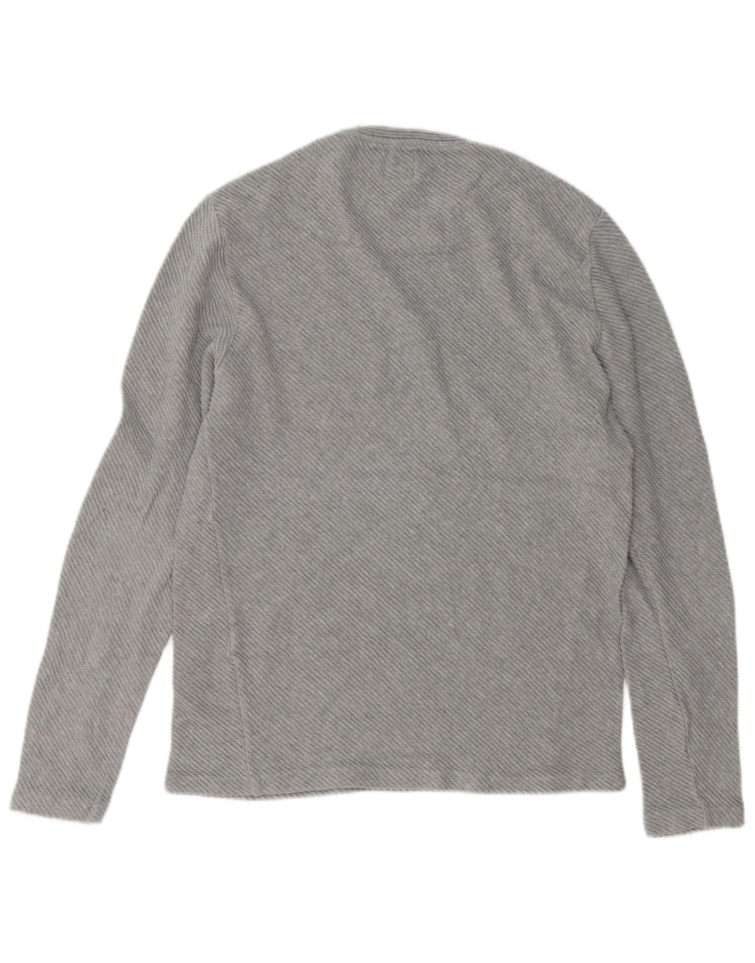 Zara Herren Top Langarm Mittelgrau