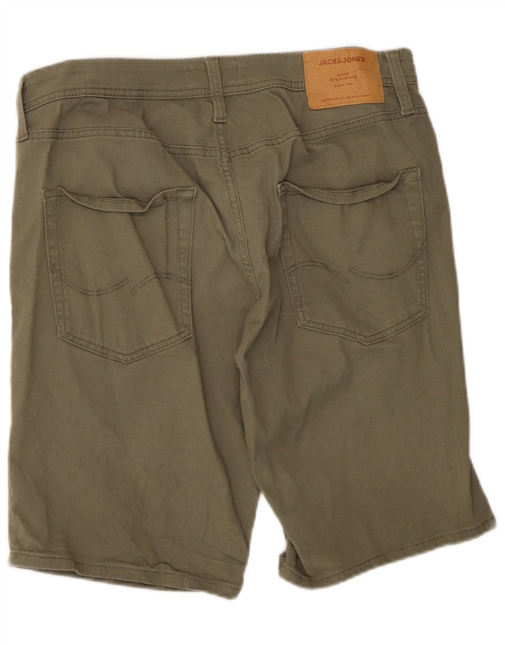 Jack & Jones Herren Casual Shorts Medium W34 Khaki Baumwolle