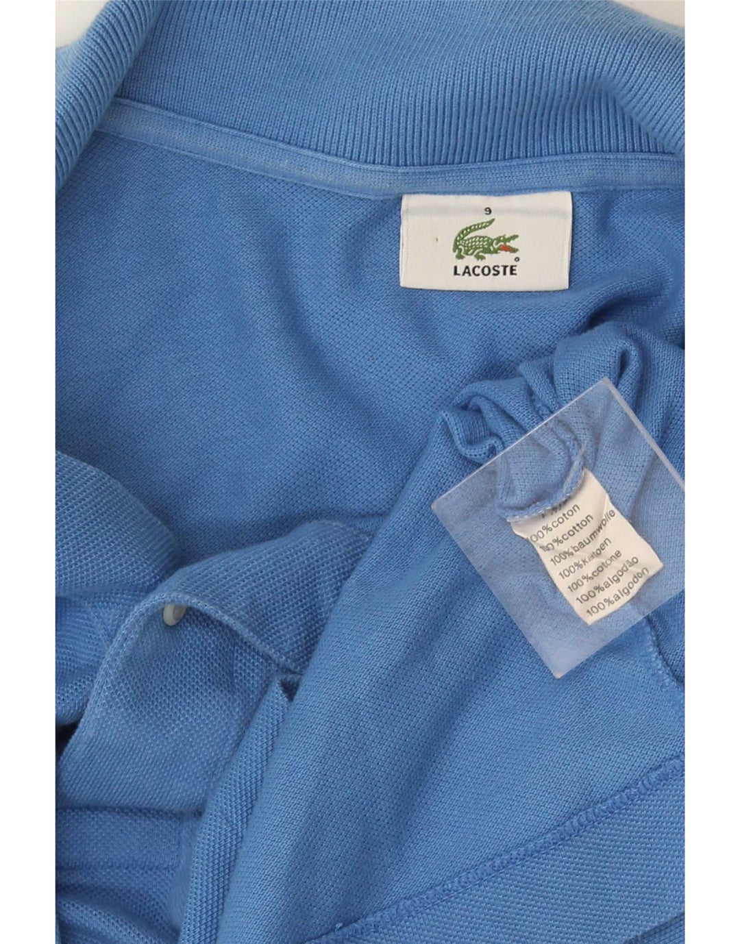 Lacoste Herren-Poloshirt, Größe 4 4XL, blaue Baumwolle