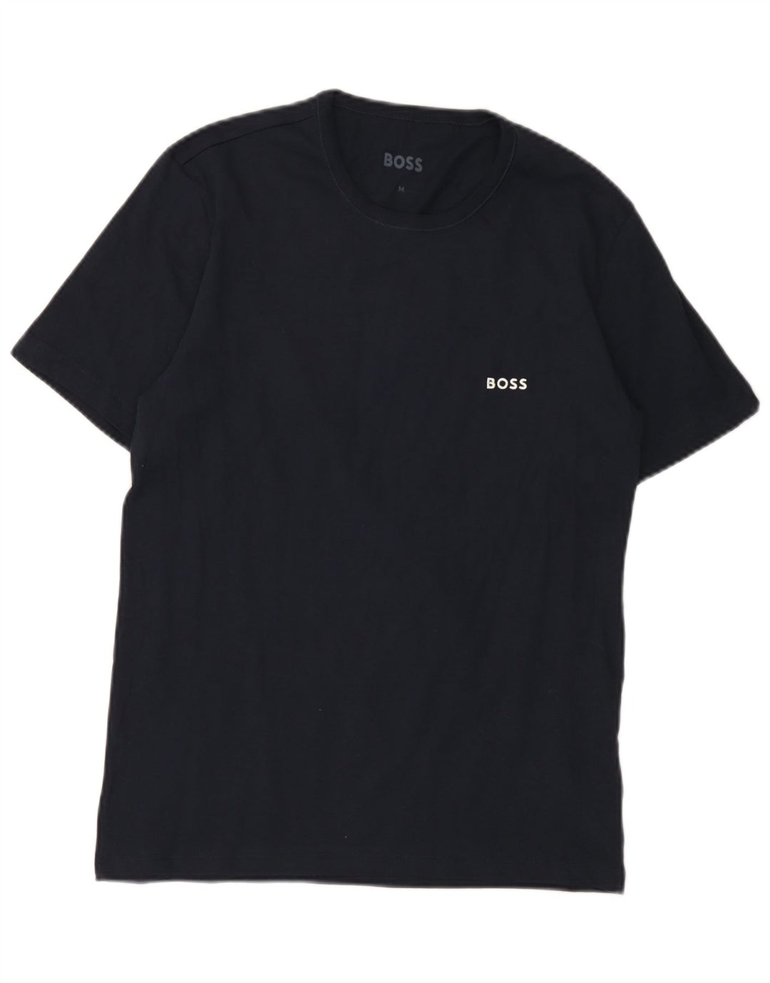 Hugo Boss Herren T-Shirt Top Medium Marineblau Baumwolle