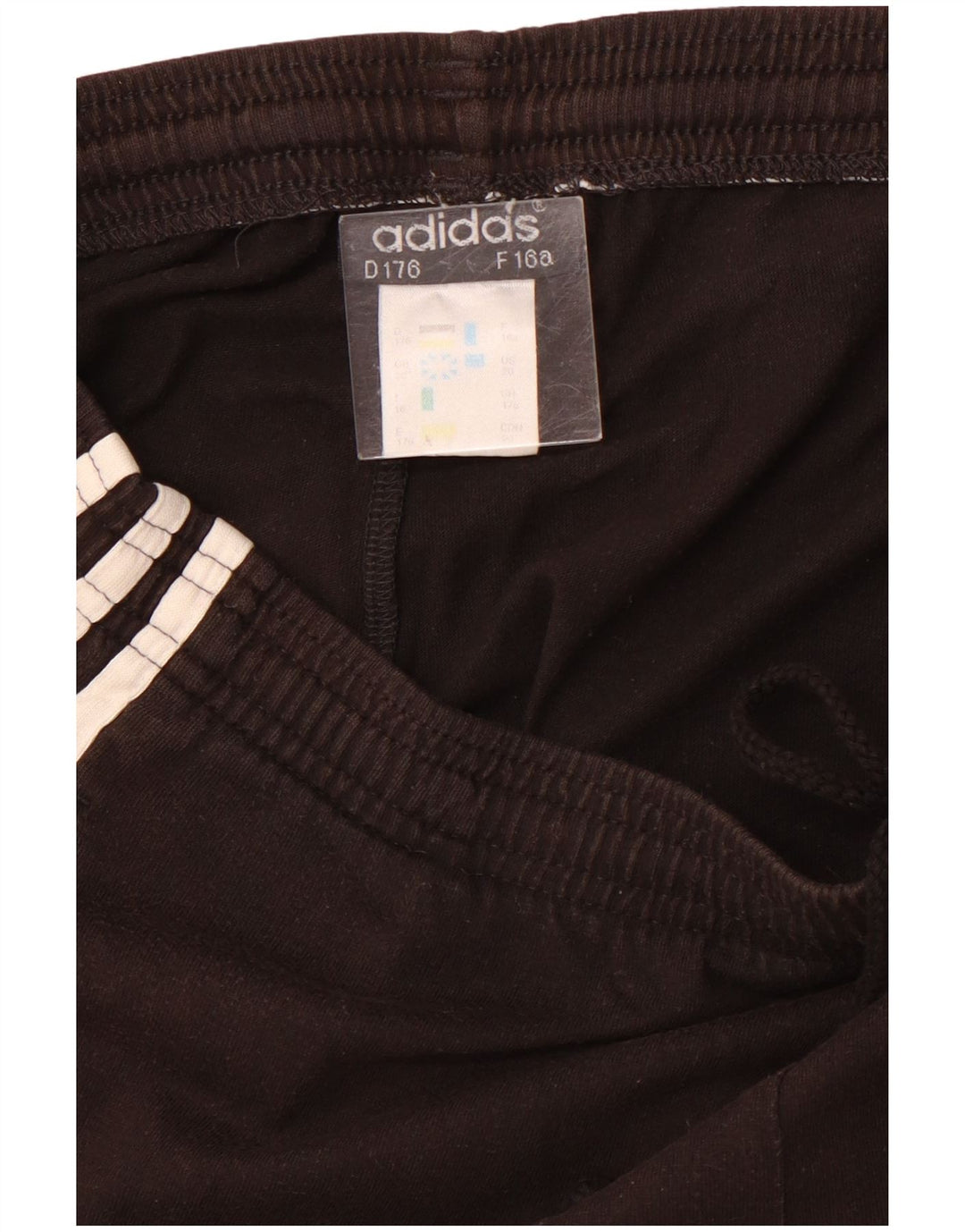 ADIDAS Sportshorts für Jungen, 15–16 Jahre, schwarze Baumwolle