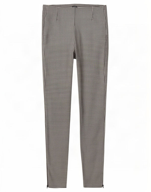 Zara Damen Skinny Casual Hose Medium W28 L28 Schwarz Gingham