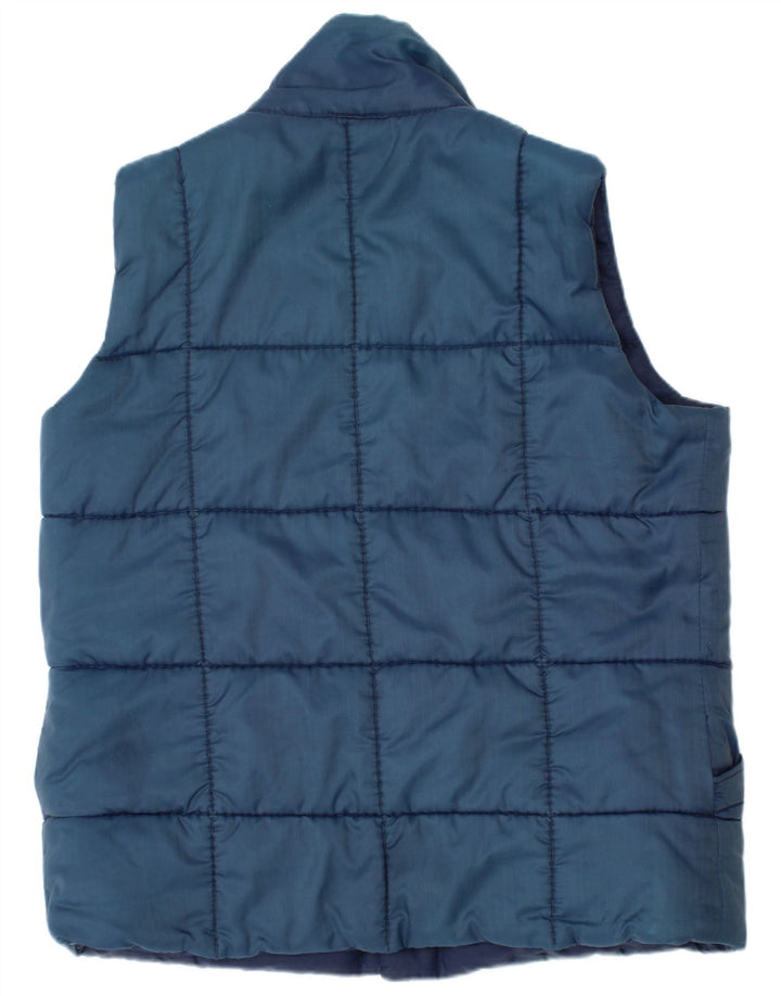 Puffa Wattierte Weste für Jungen, 7–8 Jahre, groß, blaues Nylon