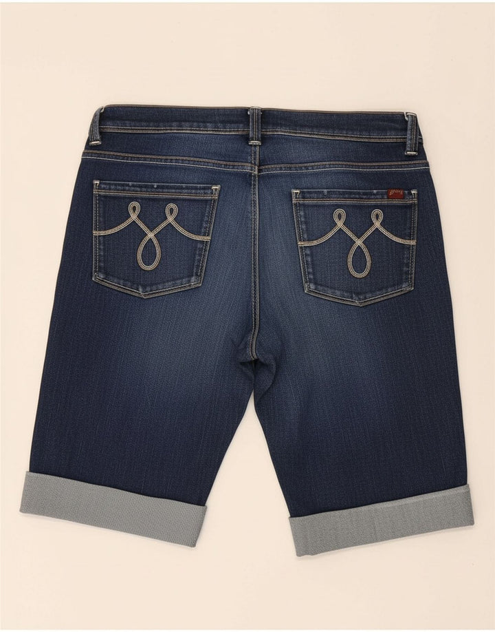 OASIS Womens Denim Shorts UK 12 Medium W30  Blue