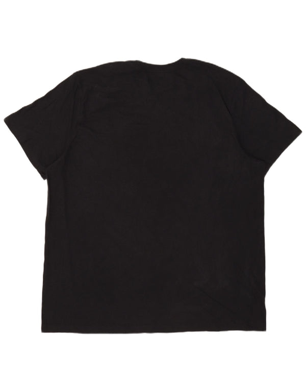 Nike Herren Grafik T-Shirt Top 2XL Schwarz Baumwolle