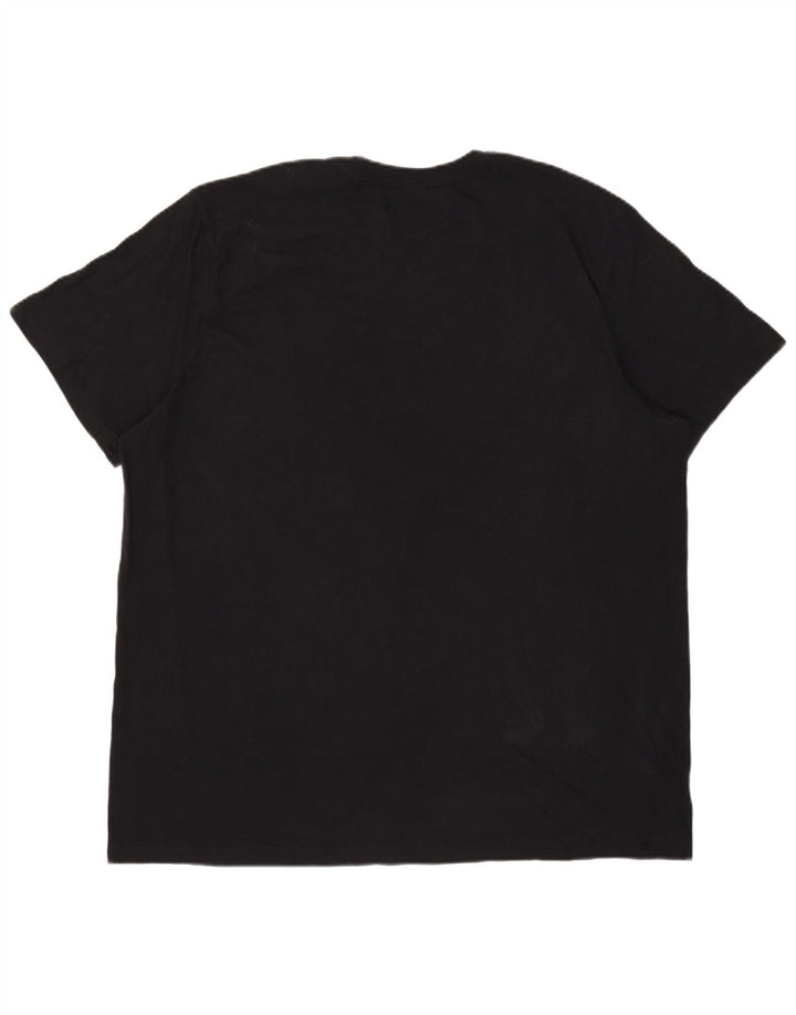 Nike Herren Grafik T-Shirt Top 2XL Schwarz Baumwolle