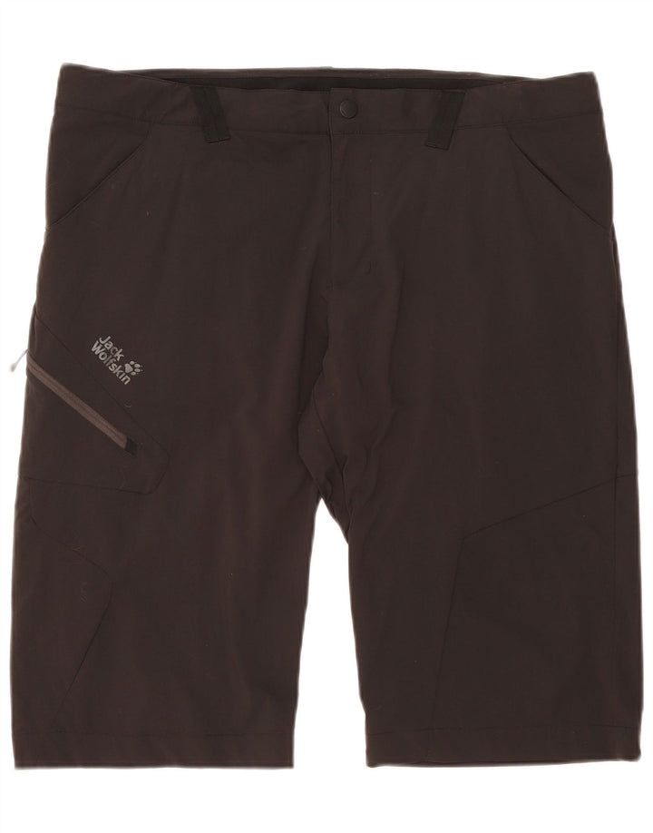 Jack Wolfskin Herren Cargo Shorts UK 46 XL W40 Schwarz Polyamid
