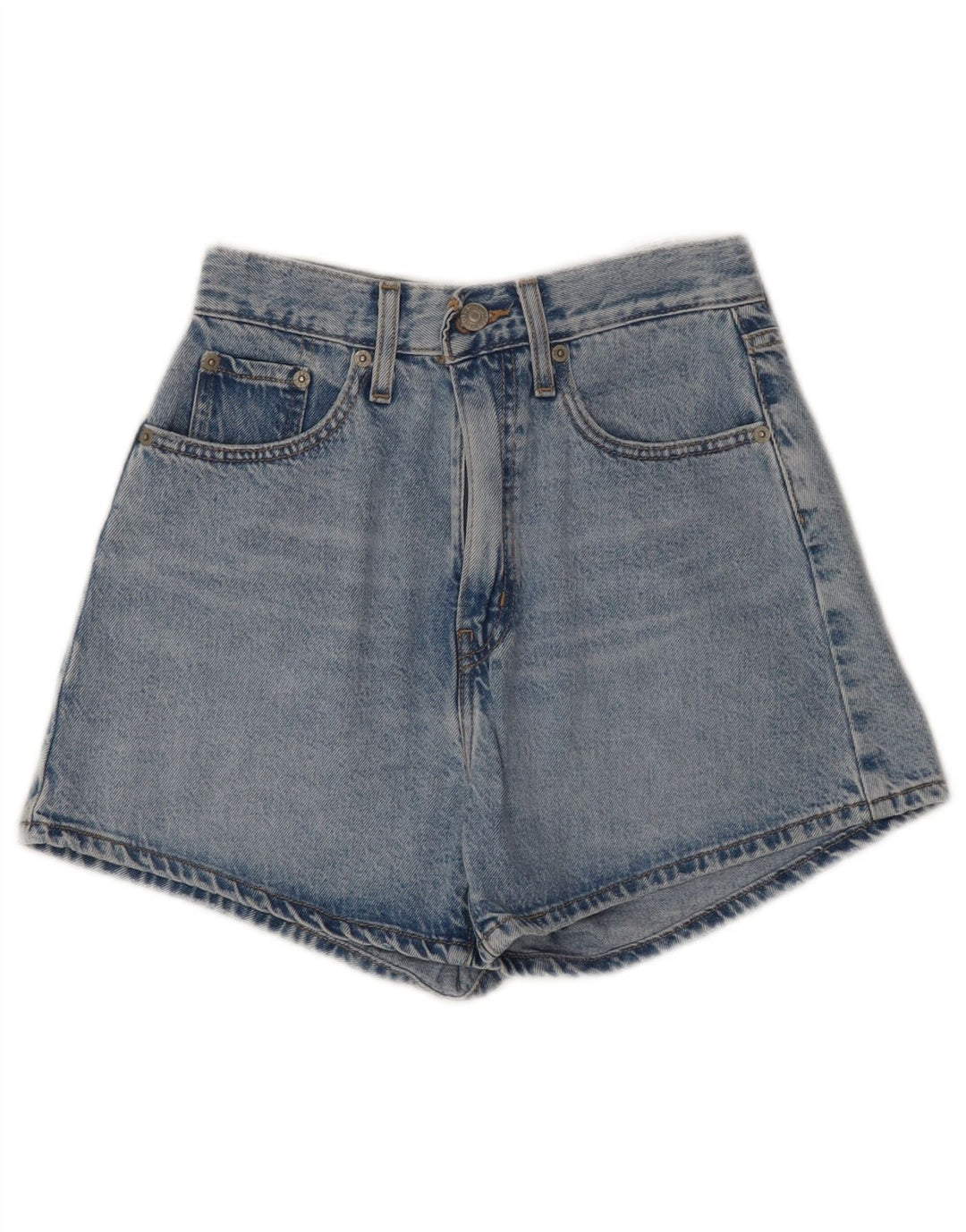 LEVI'S Damen Jeansshorts W24 XS Blaue Baumwolle