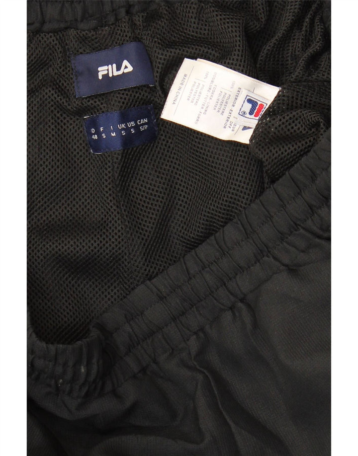 Fila Herren-Trainingshose, Jogginghose, klein, schwarz geflecktes Polyester