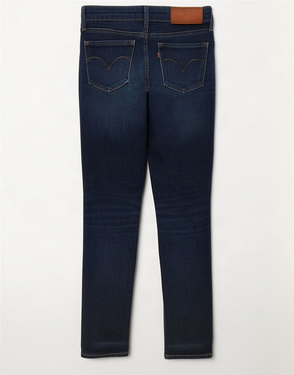 Levi's Damen Demi Curve Modern Rise Skinny Jeans W24 L27 Marineblau Baumwolle
