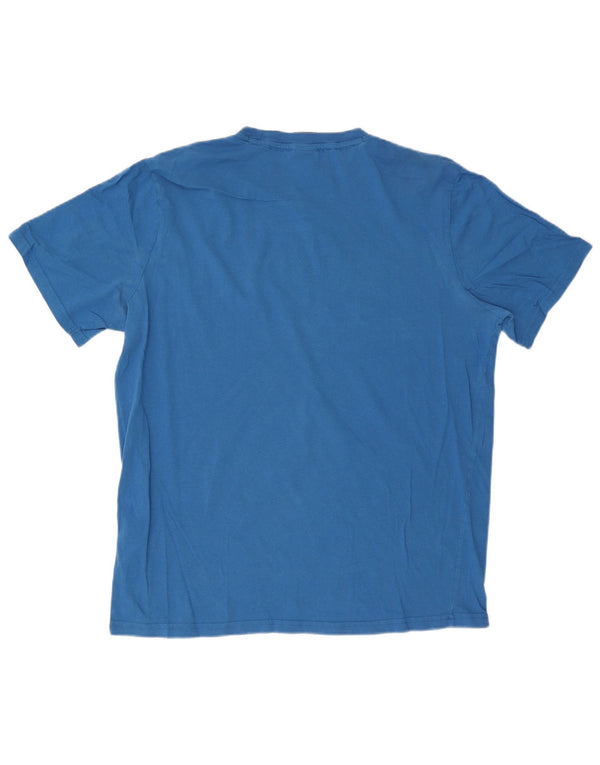 Champion Mens Graphic T-Shirt Top 3XL Blue Cotton